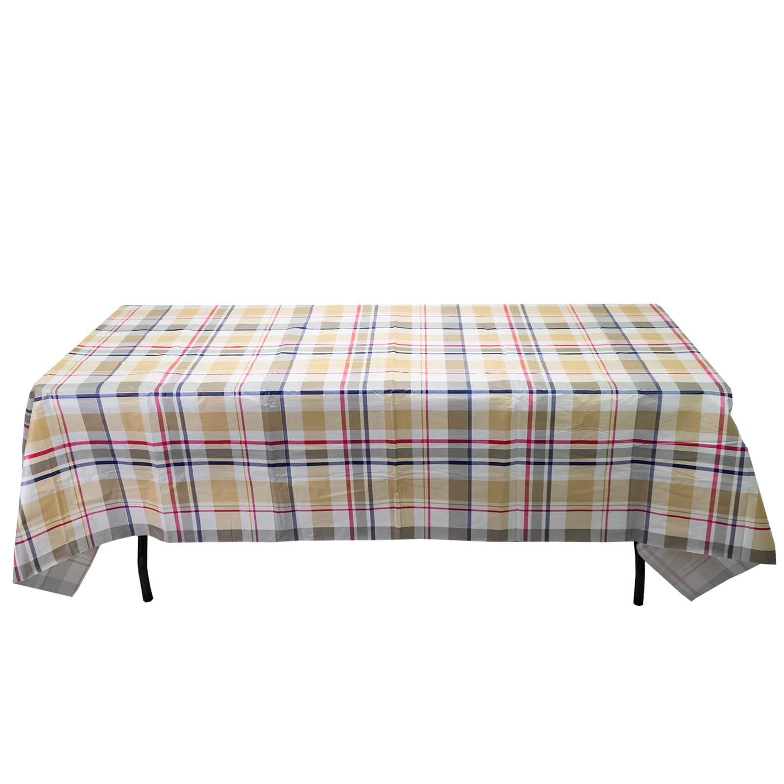Rectangle Vinyl Flannel Backed Tablecloths Heavy Duty Waterproof Table Cover