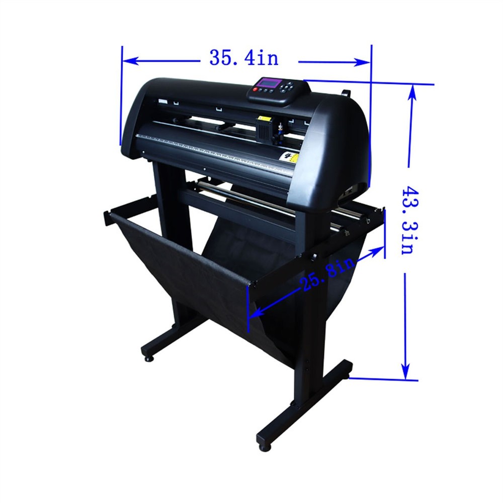 24in Automatic Edge Patrol Cutting Machine Servo Advertising Cutting Plotter