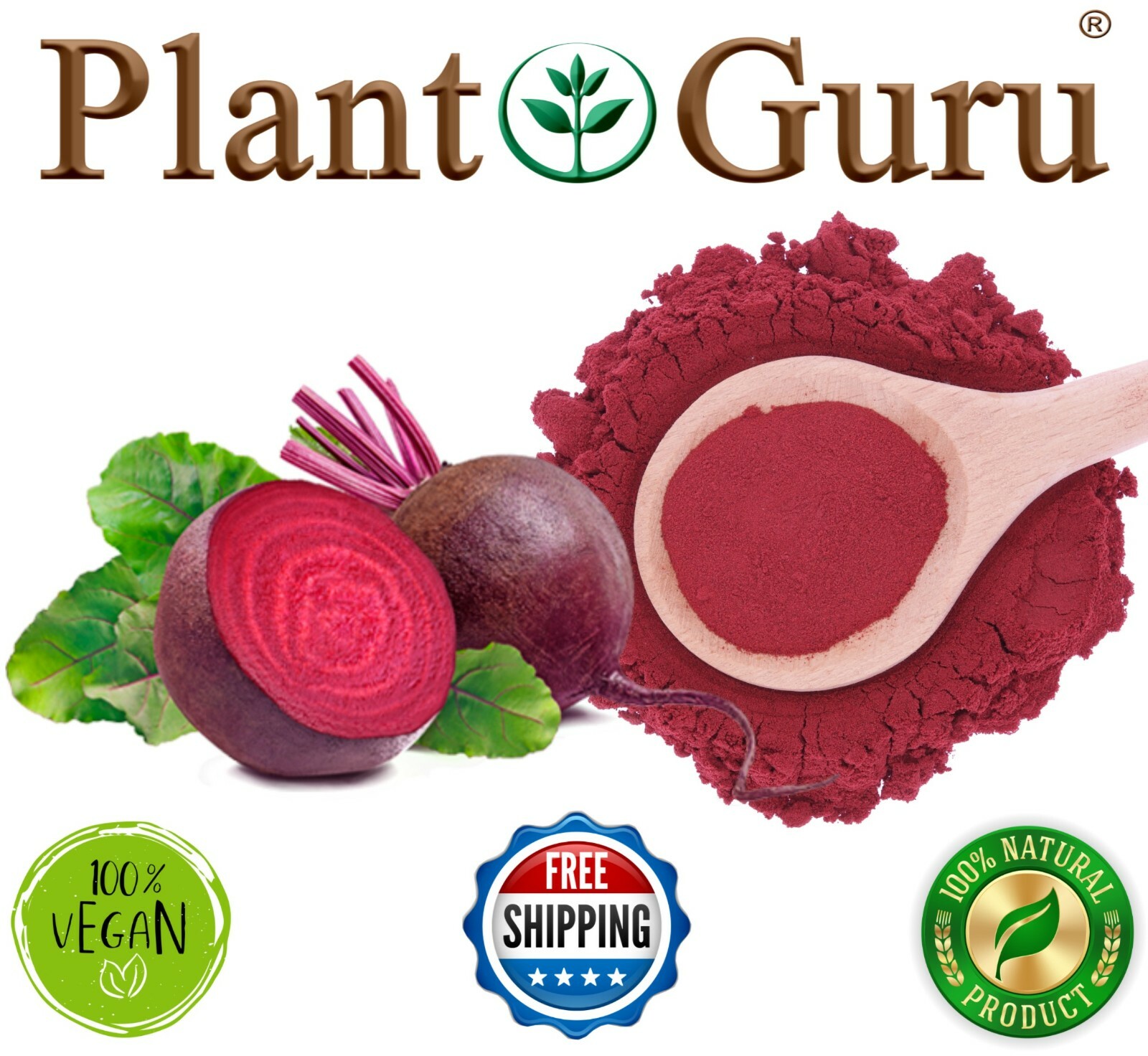 Red Beet Root Powder Beta Vulgaris Non-GMO Nitric Oxide Extract Super Food Juice