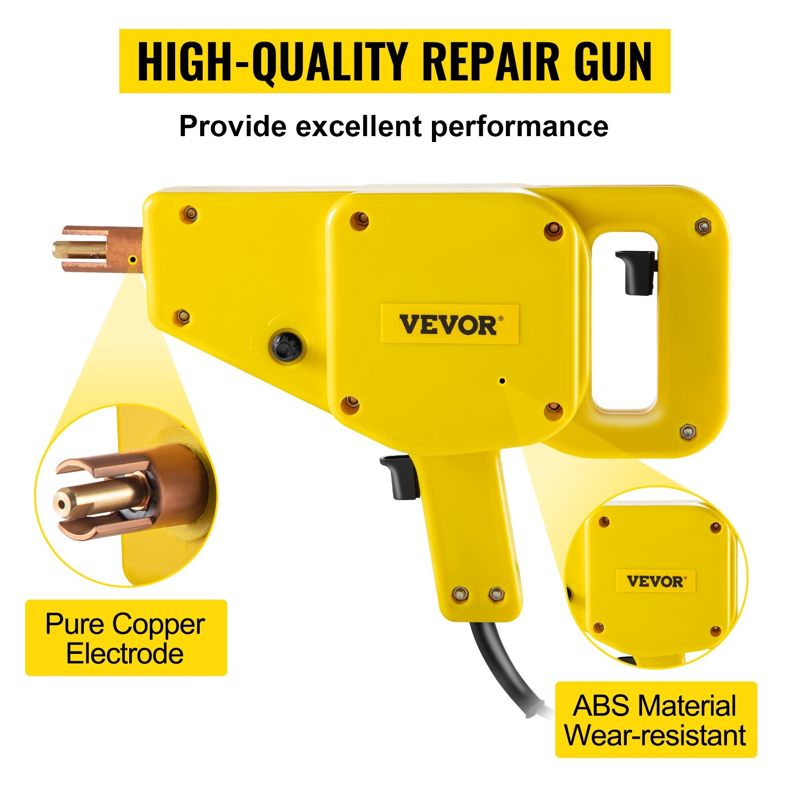 VEVOR Auto Body Dent Repair Kit 800VA Electric Stud Welder Gun w/ Puller Hammer