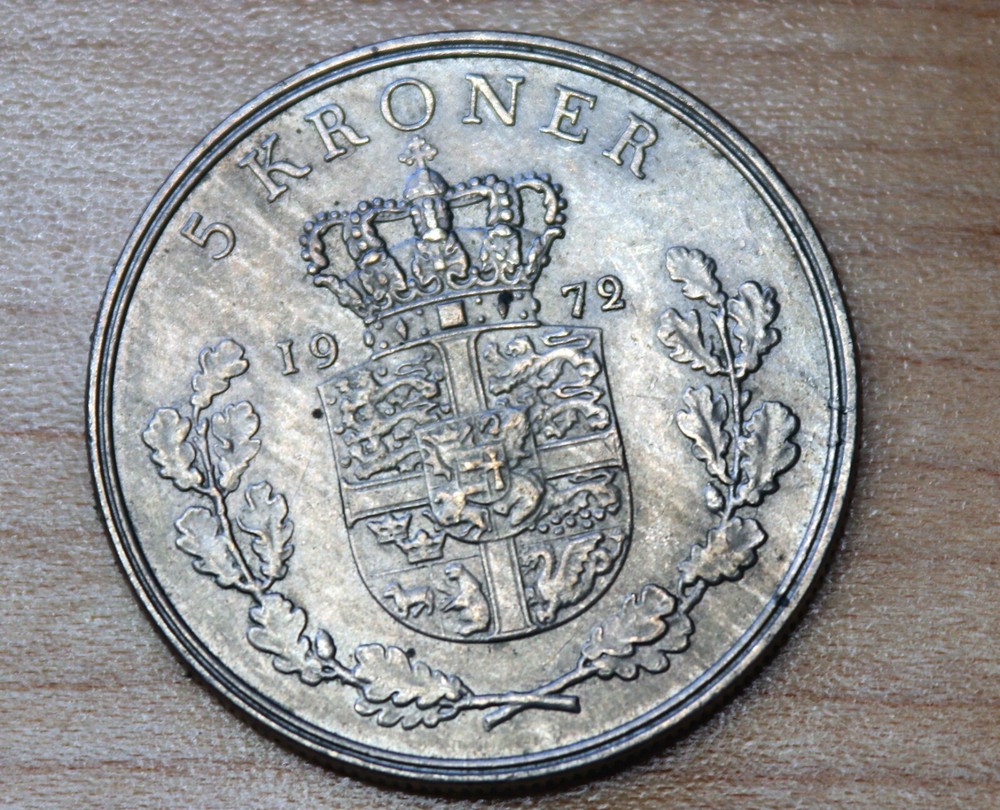 1972 Denmark 5 Kroner