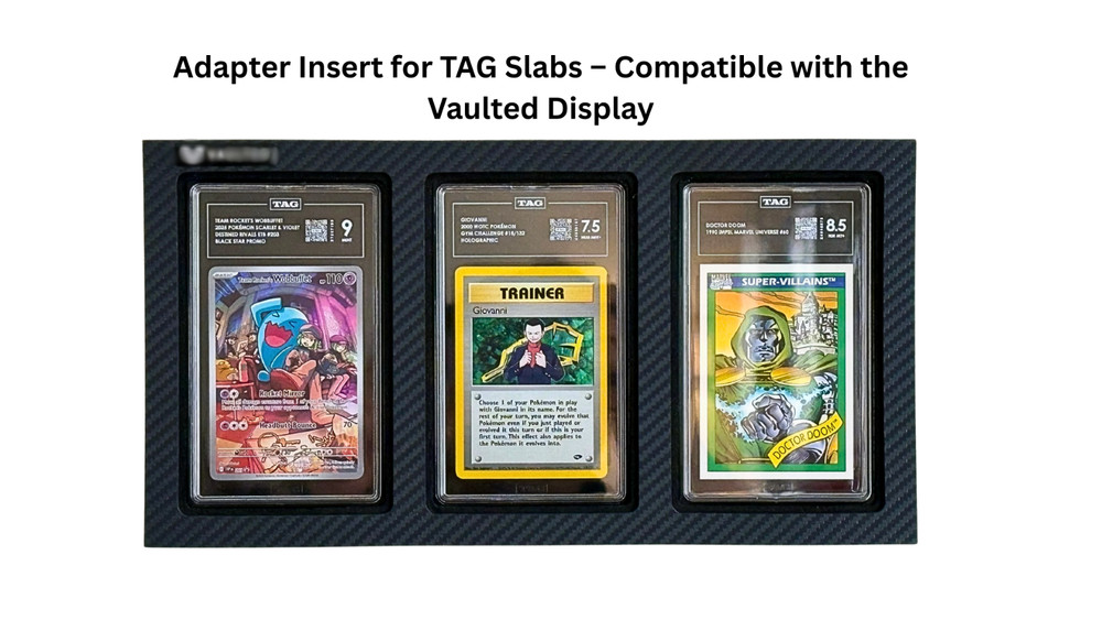 TAG Slab Display Adapter Insert – Compatible with Vaulted Display