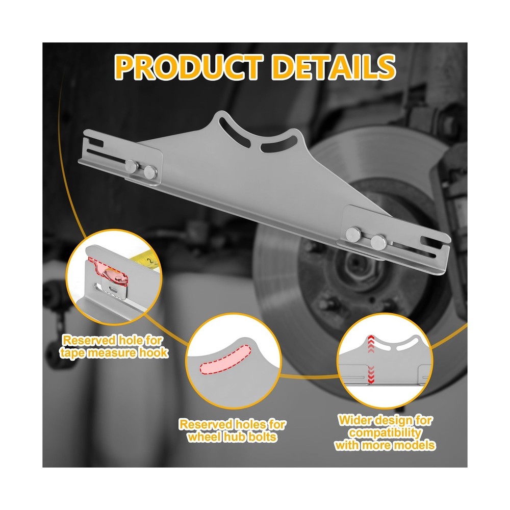 Toe Alignment Tool with 2 Tape Measures & Digital Angle Finder