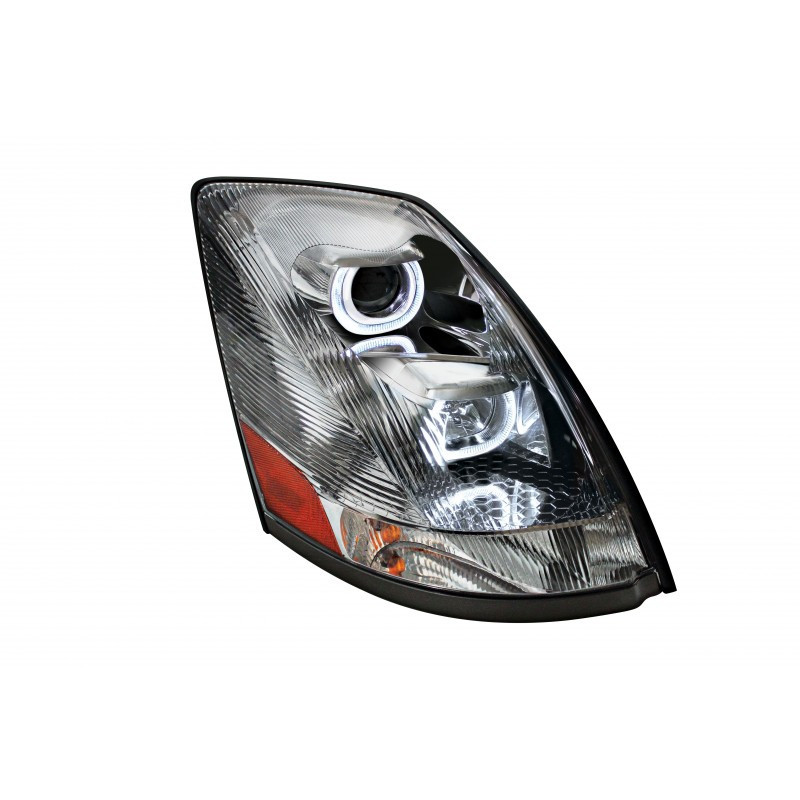 LED Projection Headlight for 2004+ Volvo VN / VNL - Crystal - Passenger Side