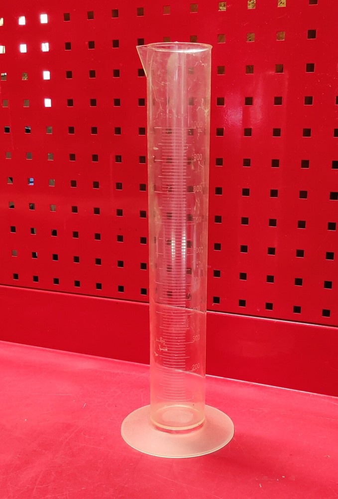 Plastic 1000ml TC/TD 20c Graduated Cylinder