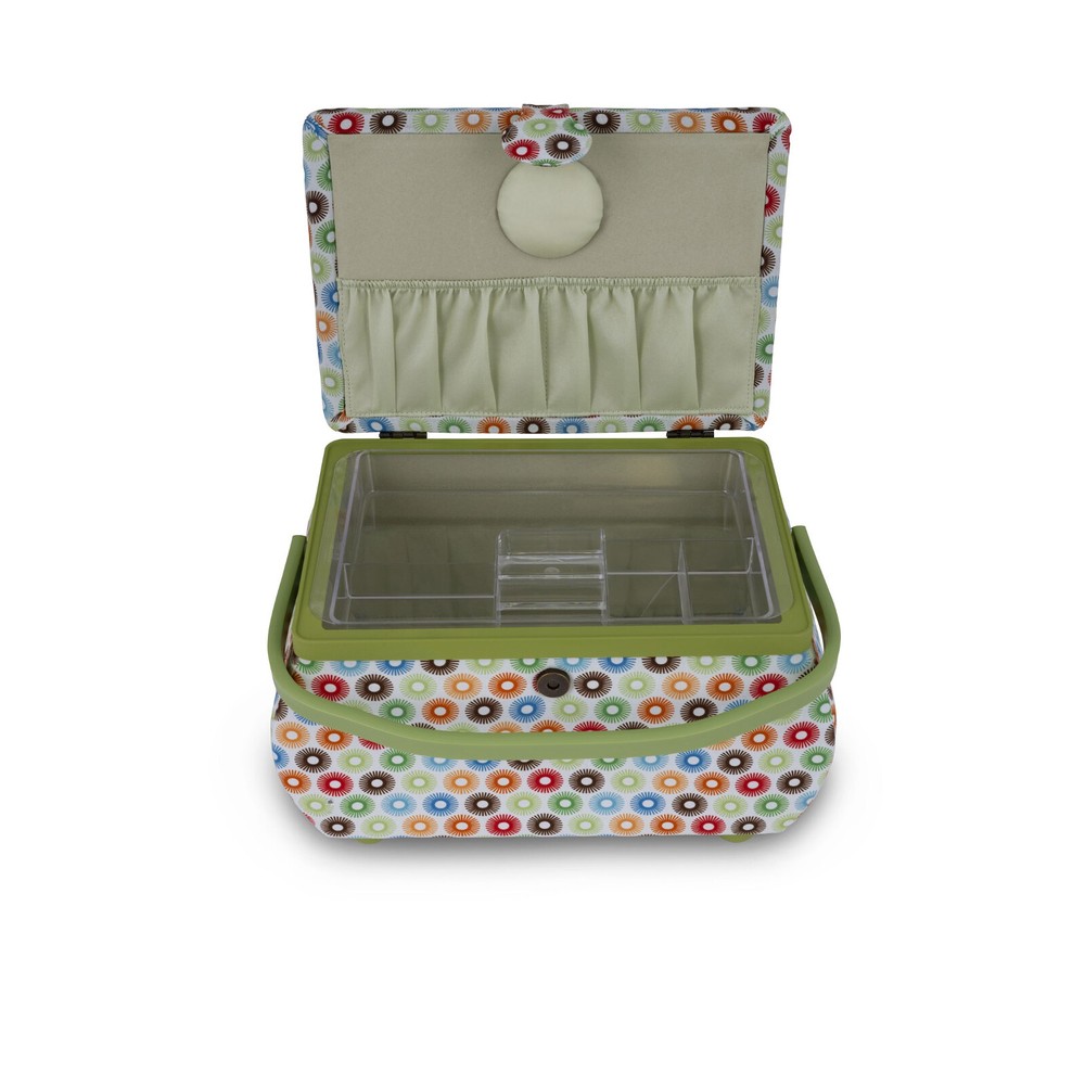 Dritz Large Curved Rectangular Sewing Basket