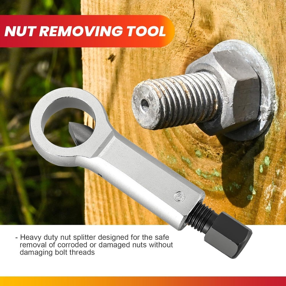 9-27mm Nut Splitter Breaker Set Nut Remover Extractor Adjustable Cracker Tools