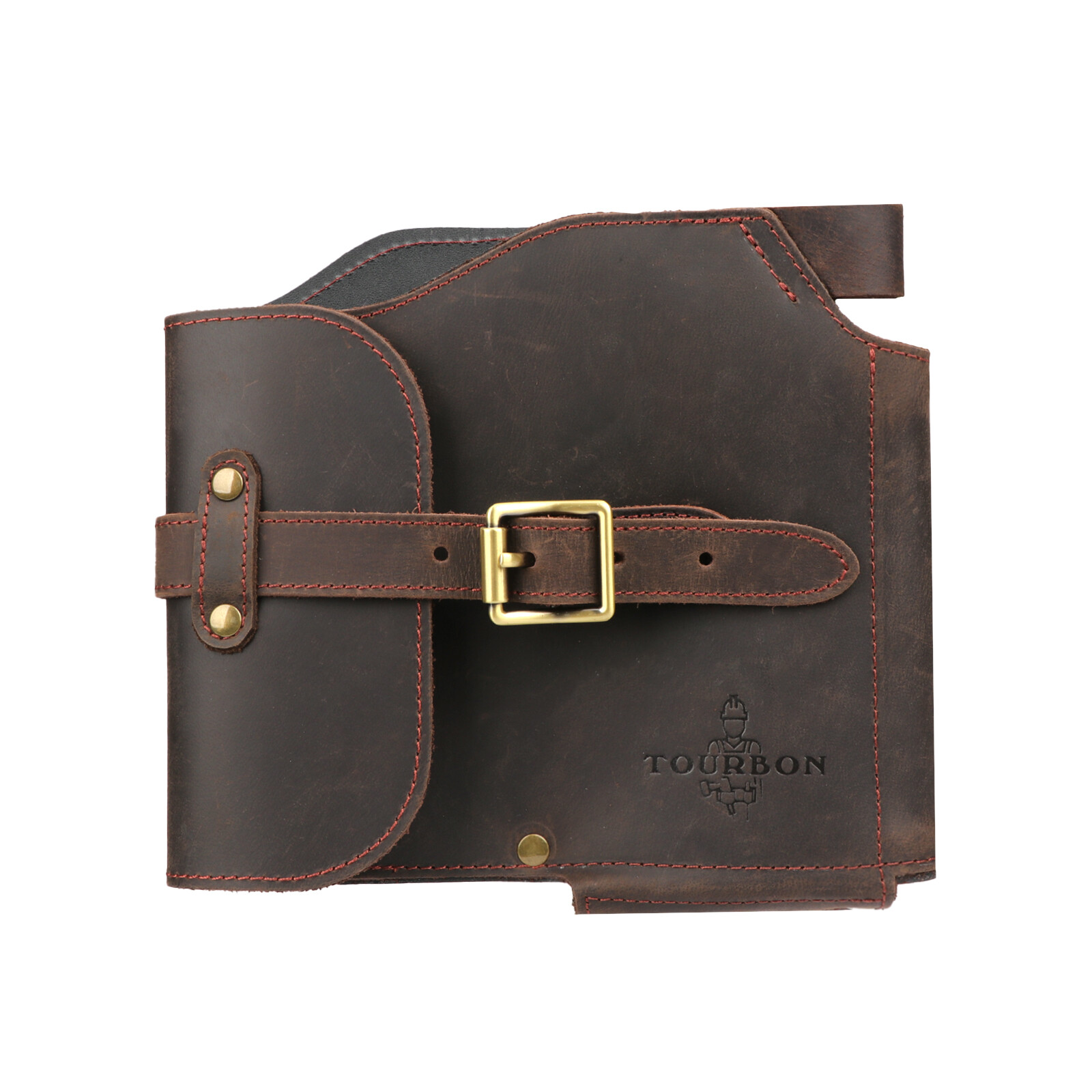 TOURBON Leather Heavy Duty Axe Belt Pouch Loggers Felling Hatchet Head Cover