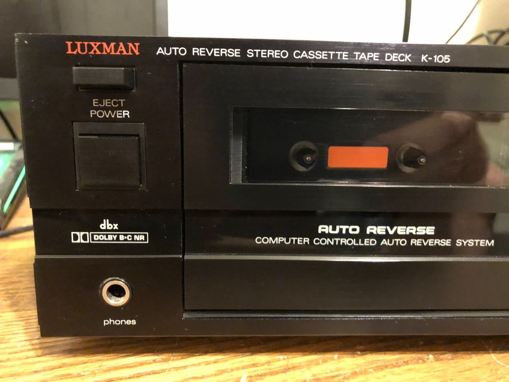 Vintage Working Luxman K-105 Auto Reverse Stereo Cassette Deck