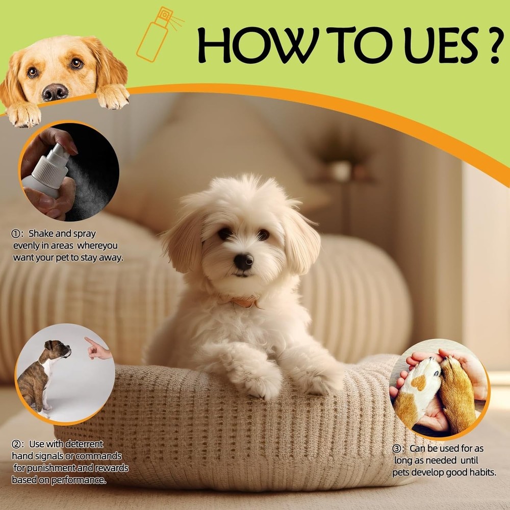 4 oz Cat & Dog Deterrent Spray - Effective Solution for Chewing & Peeing Issues