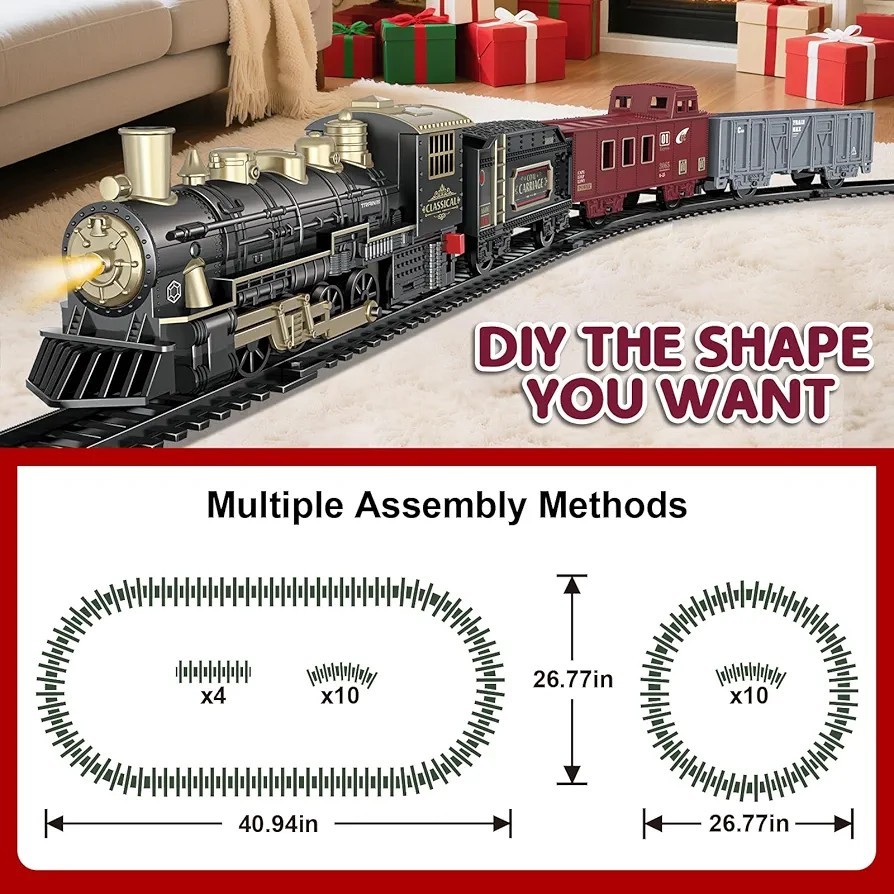 Classic Train Set With Light And Sound, Ages 3+