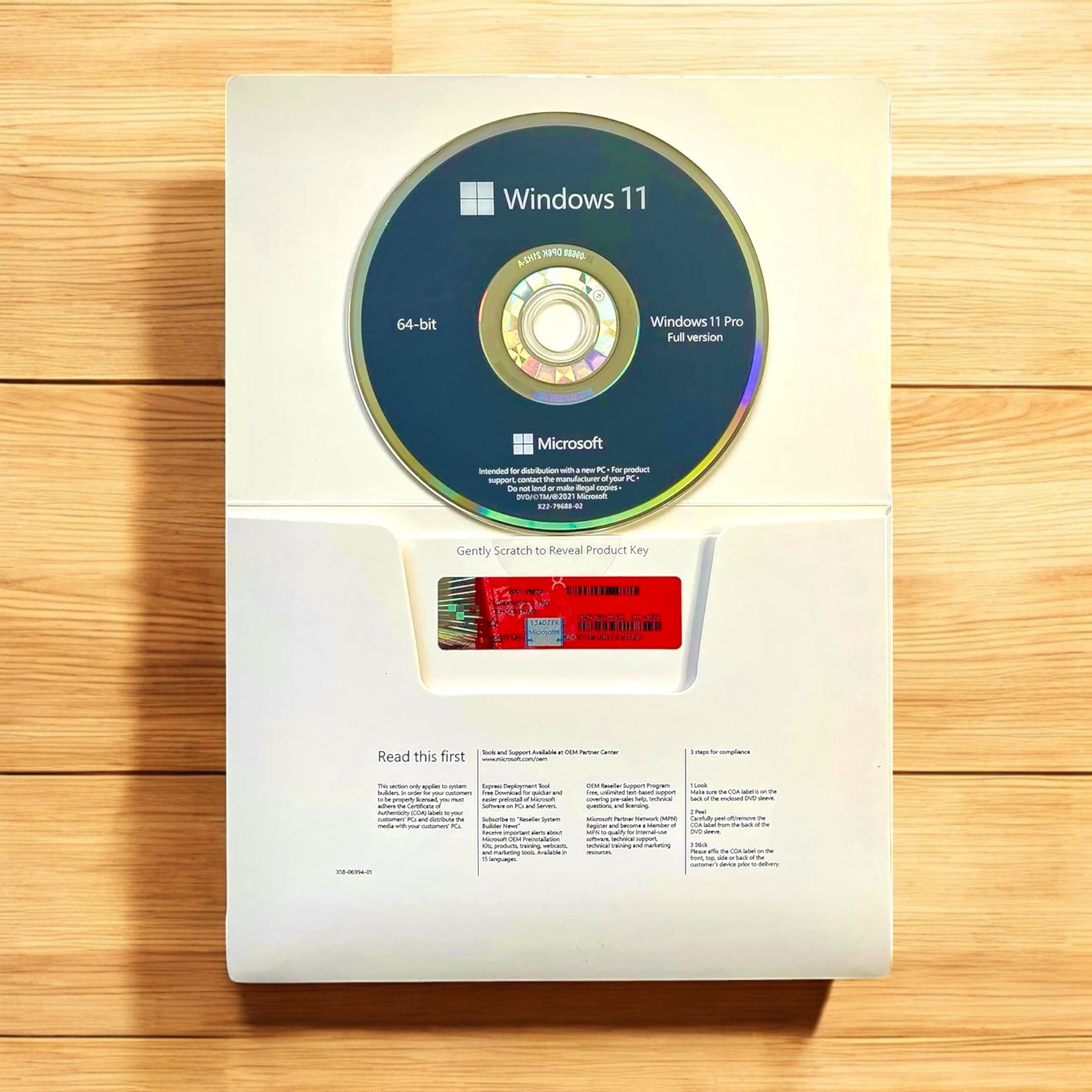 Windows 11 Professional 64Bit DVD & Product Key Factory Sealed Fast US Shipping