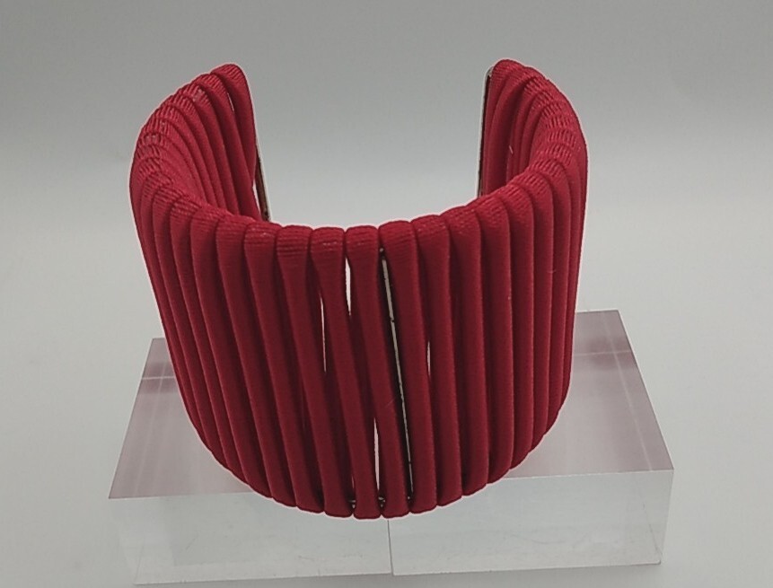Unique Red Choker And Bracelet Set
