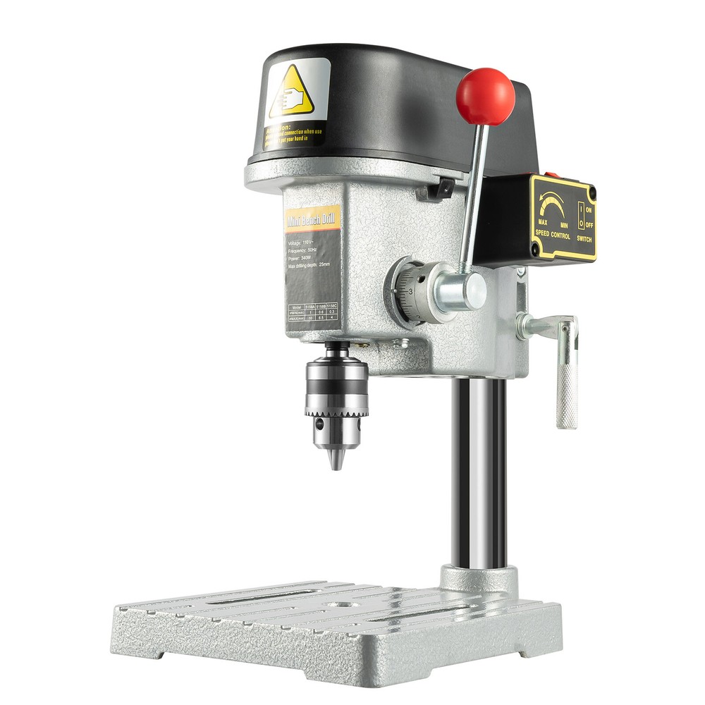 Mini Bench Drill Press Small Benchtop Drilling Machine Adjustable 3-Speed