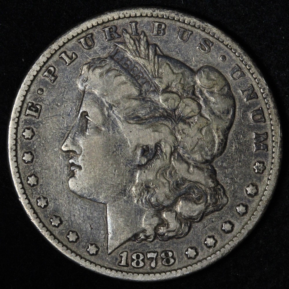 1878 7TF Morgan Silver Dollar XF E340 WI