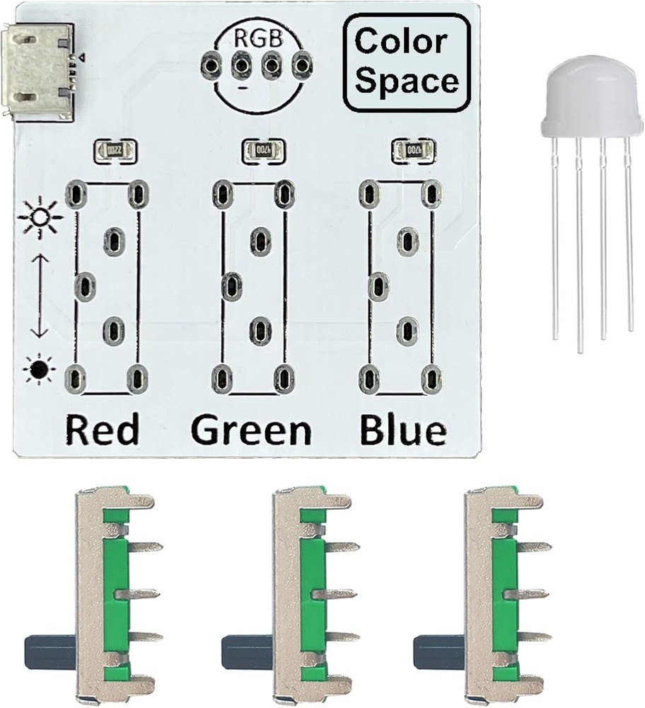 DIY Soldering Practice Kit RGB Practice Learning Electronics Training Board