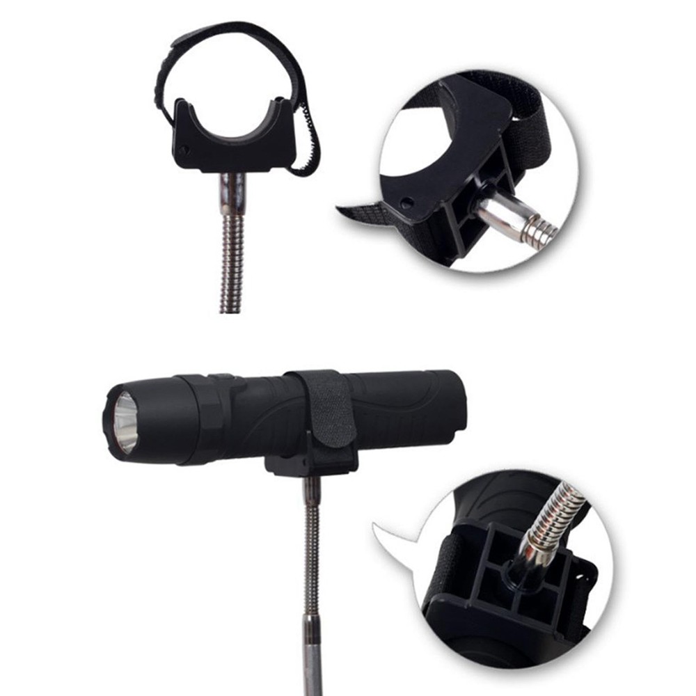 Flashlight Mounting Bracket Torch Mounting Bracket Portable Rubber Black Prof...