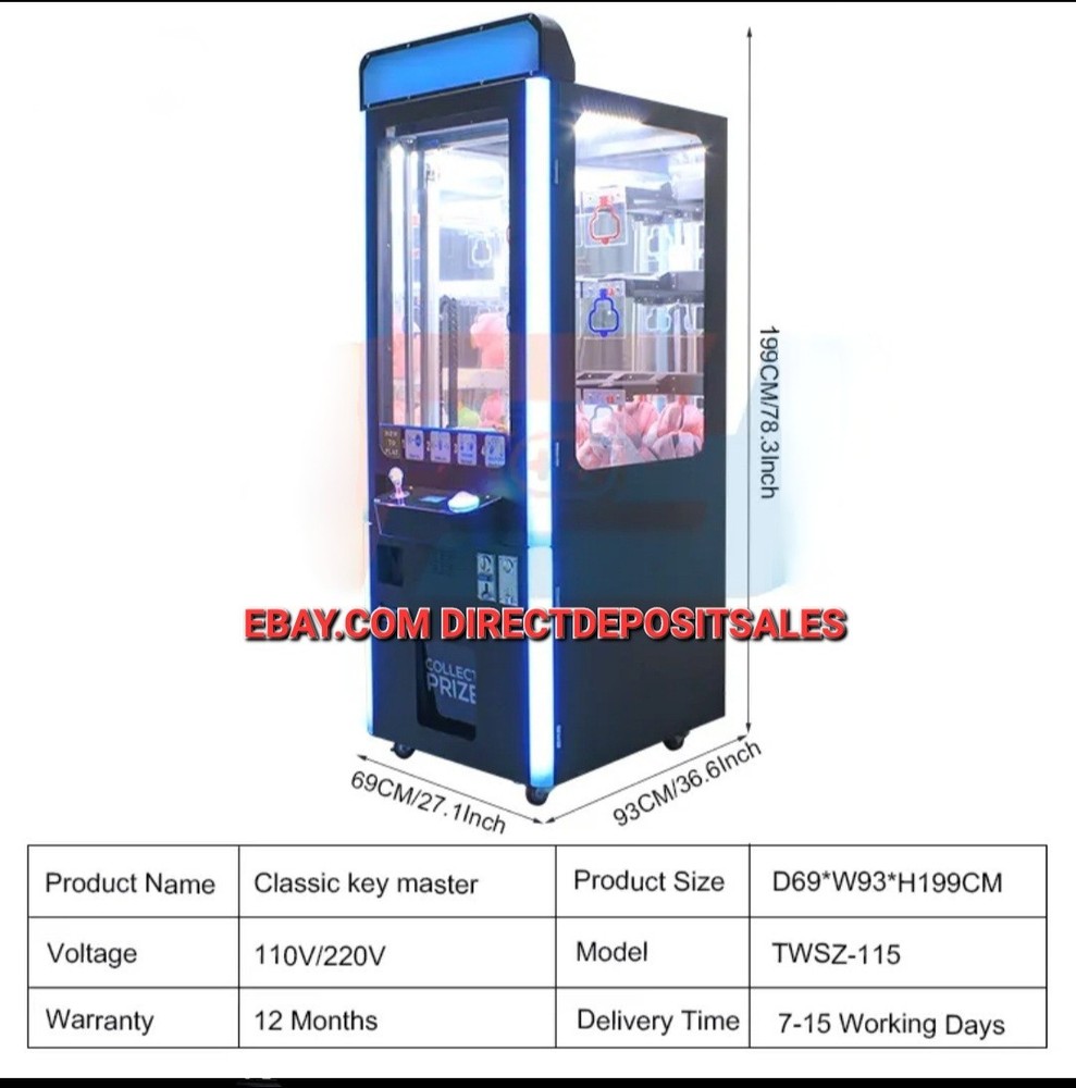 KEY Master 🔑, 9 Hole Key Master Prize,Skill Redemption Vending Machine Arcade