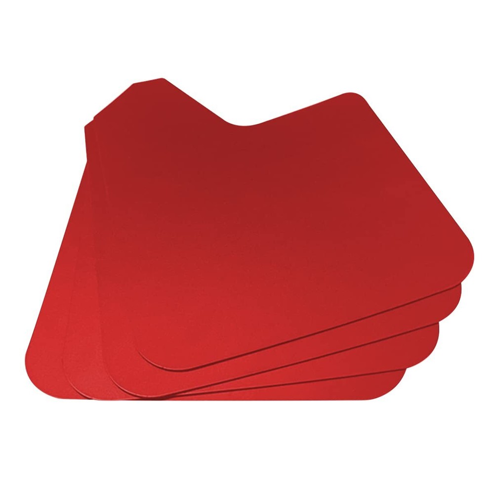 Red Mud Flaps Splash Guards Front Rear Mudguards For Subaru Impreza Hatchback