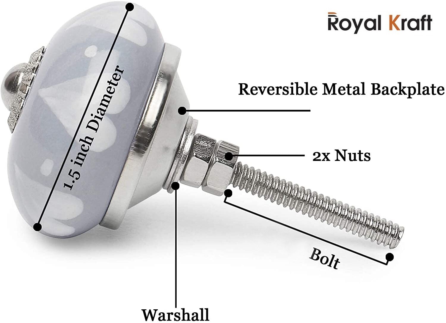 Hand Painted Vintage Ceramic Knobs for Kitchen Cabinet & Drawer Pulls Set of 10