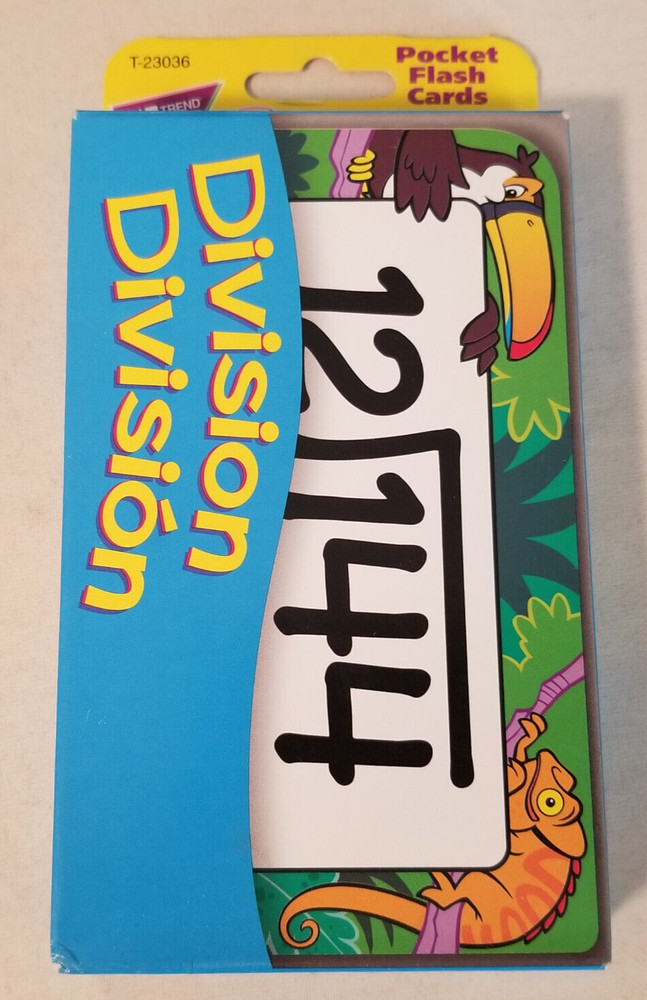 Trend: Division Pocket Flash Cards - New