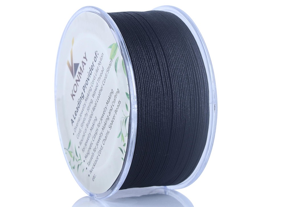 KONMAY 0.4mm Black Nylon String with Case for Braided 0.4mm,