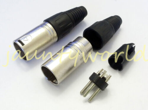 1PCS MicrophPatch Plug Connector XLR Male 3-pin