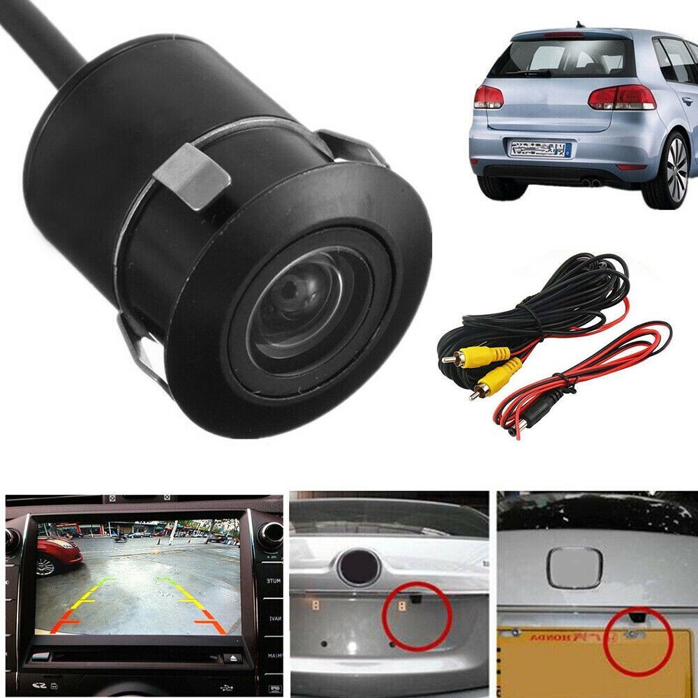 HD Backup Camera Flush Mount Waterproof Rear View Reverse LED Night Vision CMOS