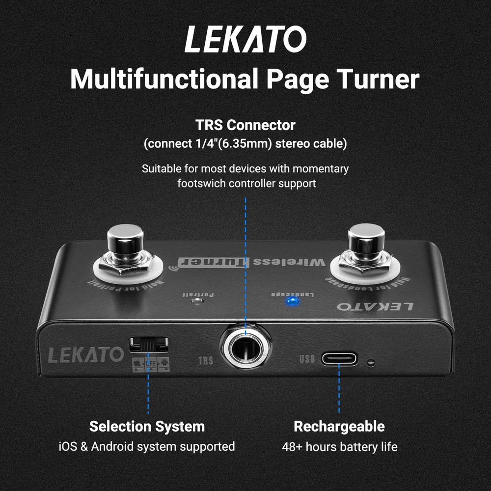 LEKATO Page Turner for TabletsAndroid & IOS system above version 13.4