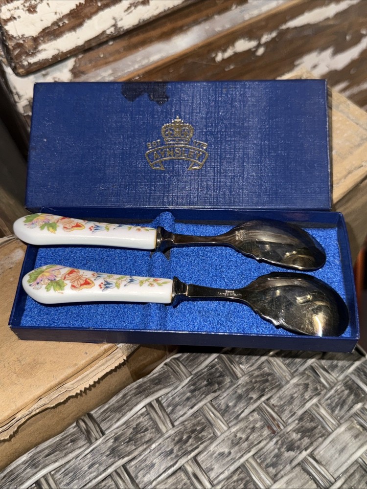 Vintage Silver Plate Serving Spoons