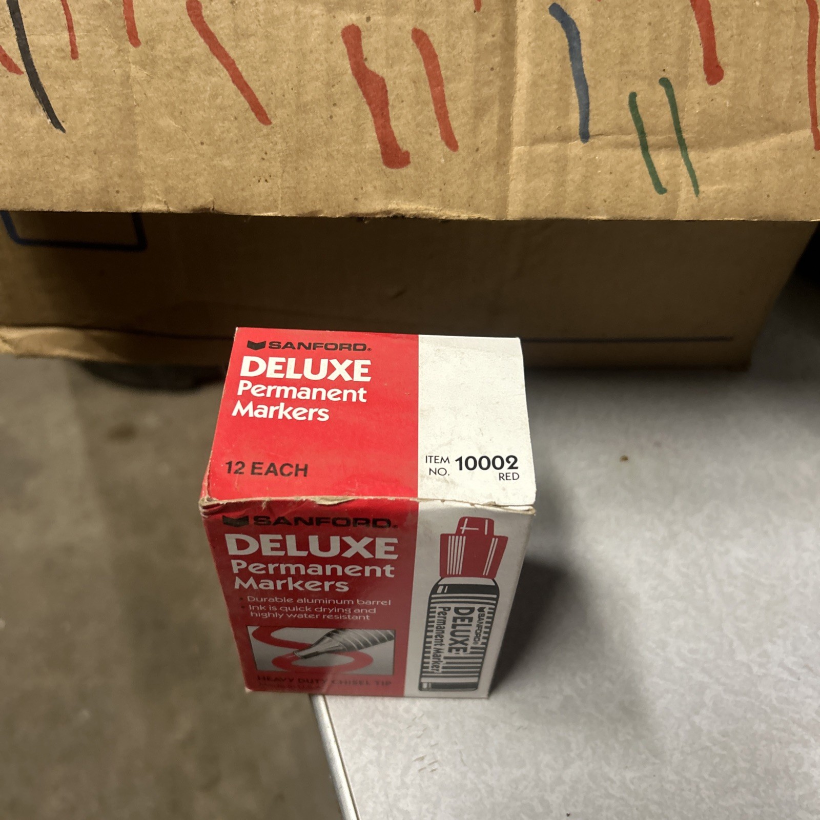 12- Sanford Deluxe Markers (Red)