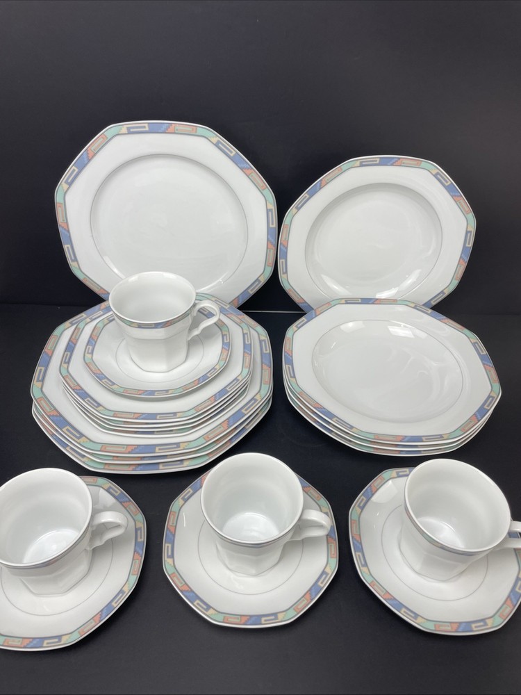 Christopher Stuart China Southwest Pattern  Service for 4  Nice  20 pieces total