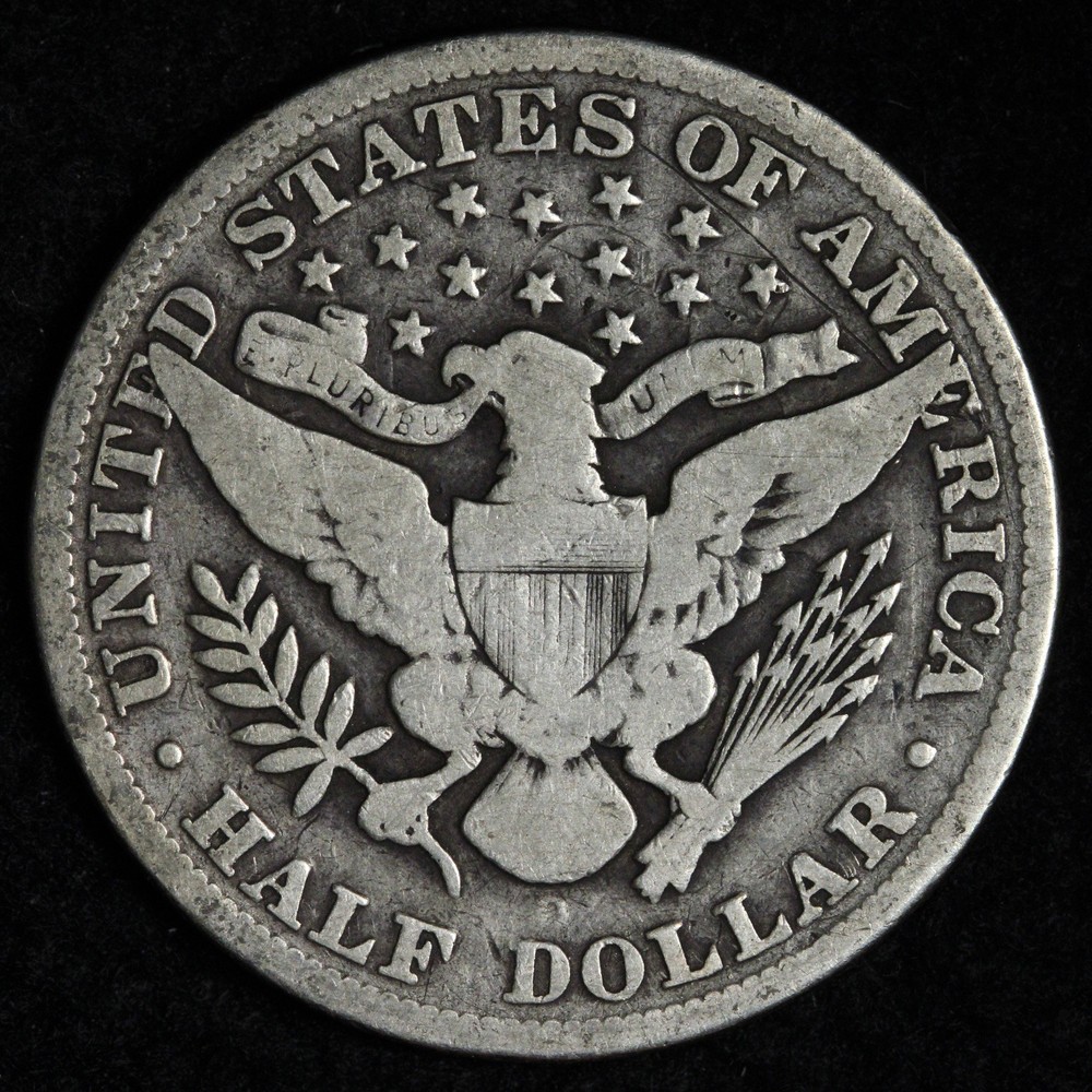 1895-O Barber Silver Half Dollar FINE E320 DUREX
