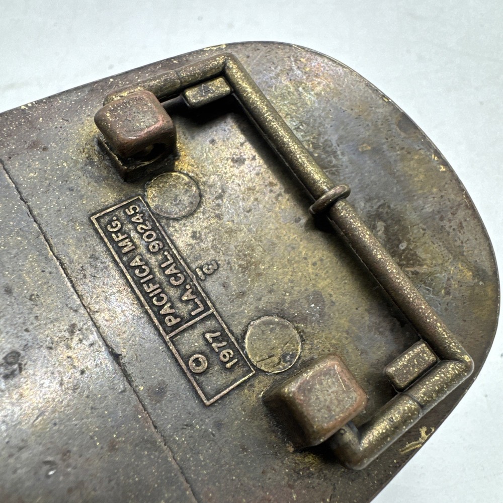 Vintage KISS Belt Buckle Pacifica Love Gun 1977 Ace Gene Paul Peter