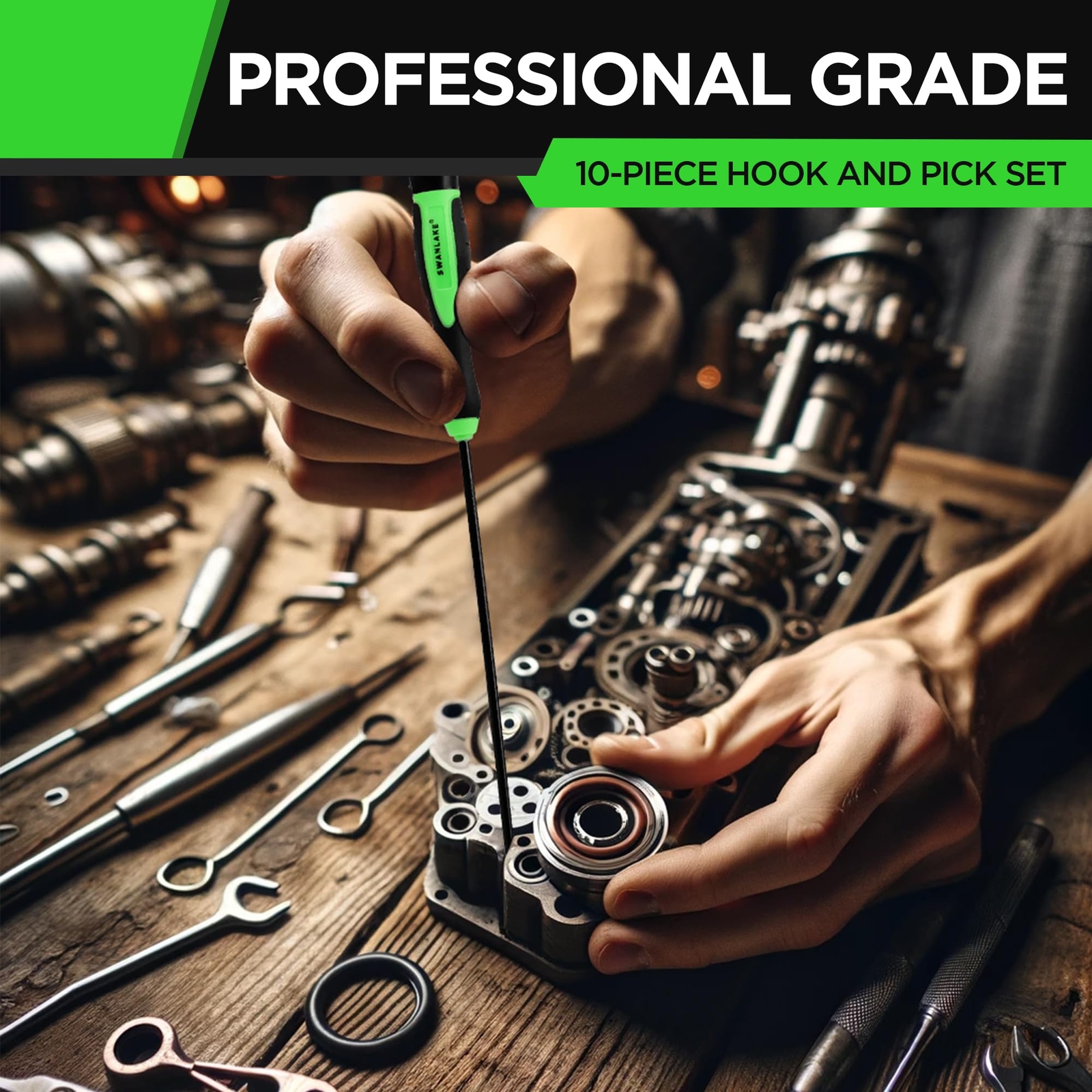 Swanlake Pick And Hook Set Pick Tool Set For Car Auto Oil Seal/o-ring Seal G...