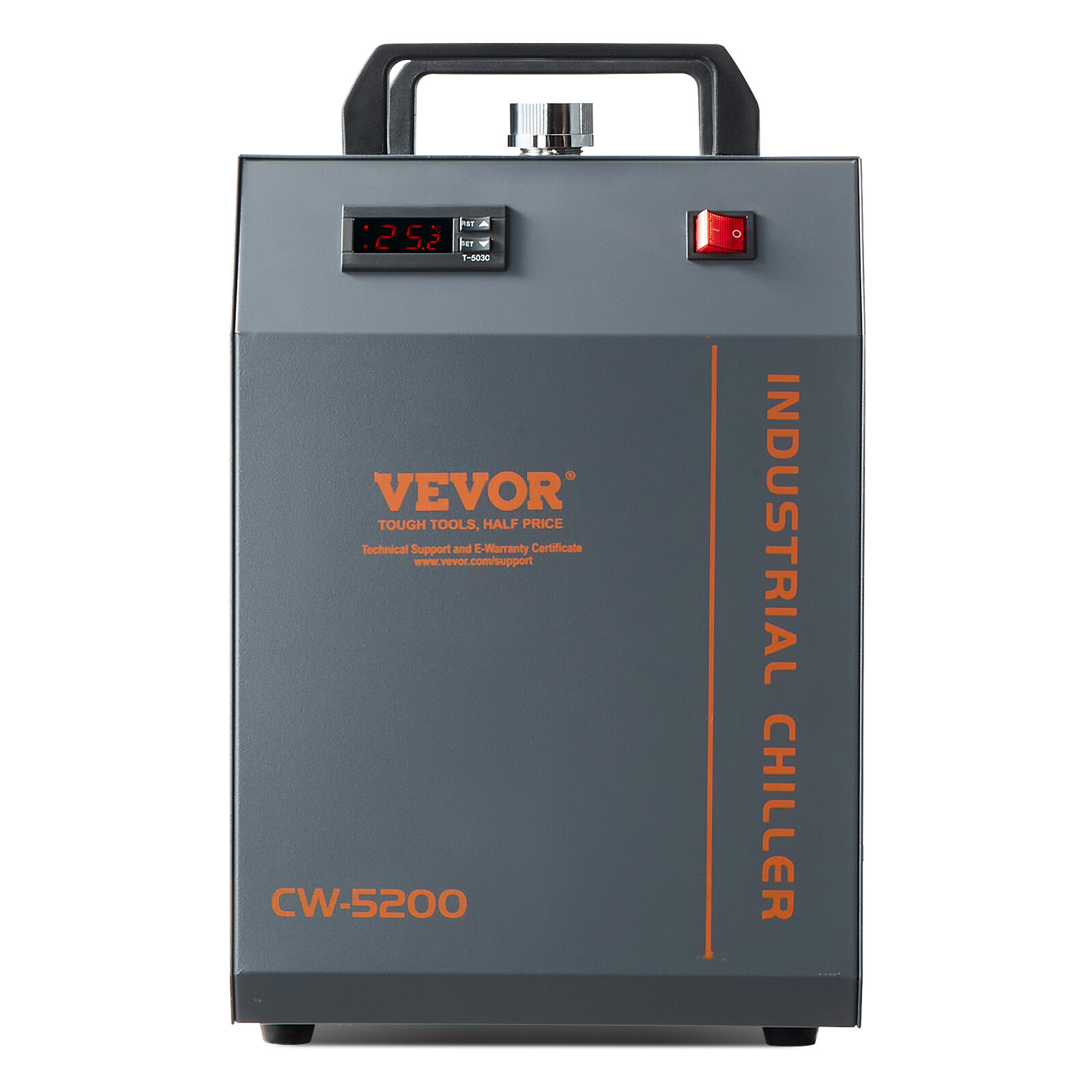VEVOR Industrial Water Chiller CW-5200 7L 13L/min Laser Chiller with Compressor