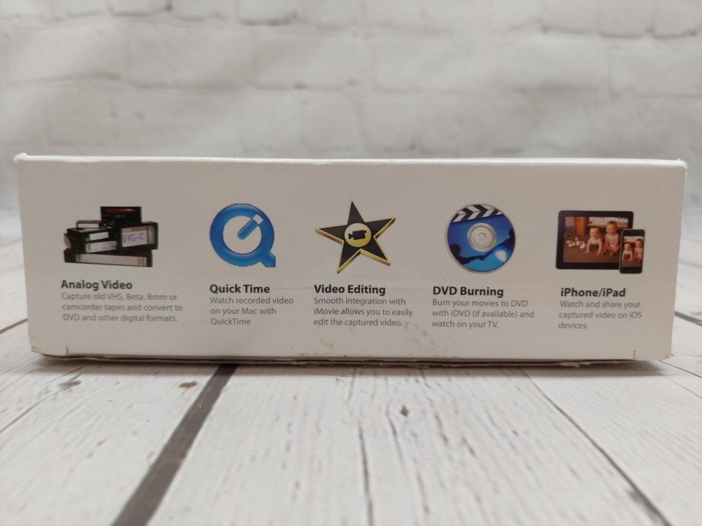 VIDBOX video conversion for Mac - composite and S-Video input Cd, Cable and Key