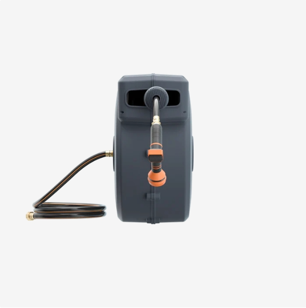 Giraffe Tools Retractable Garden Hose Reel Wall Mount 5/8-IN 115-FT with Nozzle