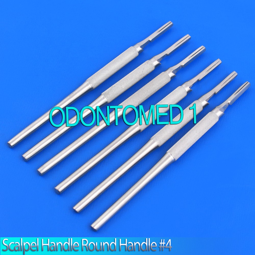 6 Scalpel Handle Round Handle #4 Surgical Instruments