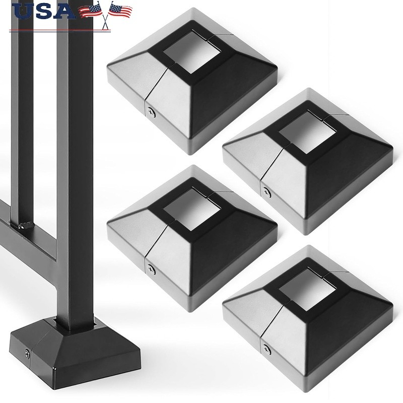 Aluminum Deck Post Base Cover Durable Waterproof Easy Install Outdoor Solution