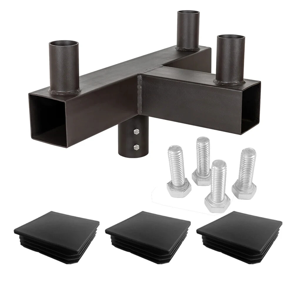 Square Triple 90° Horizontal Tenon Adapter Adapter Spoke Bracket