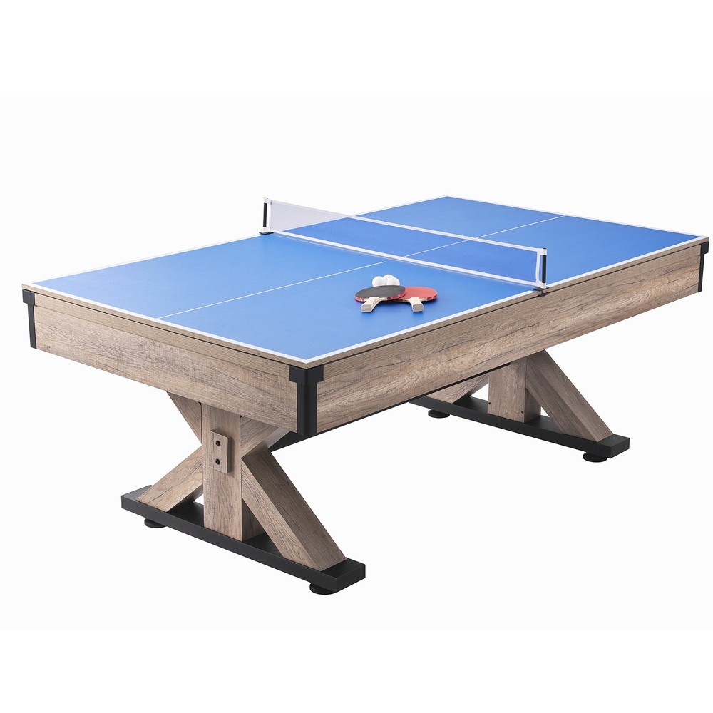Uimoso 7ft Billiards Table Combo Set 3-in-1 Multi Game Pool Table Full Accessory