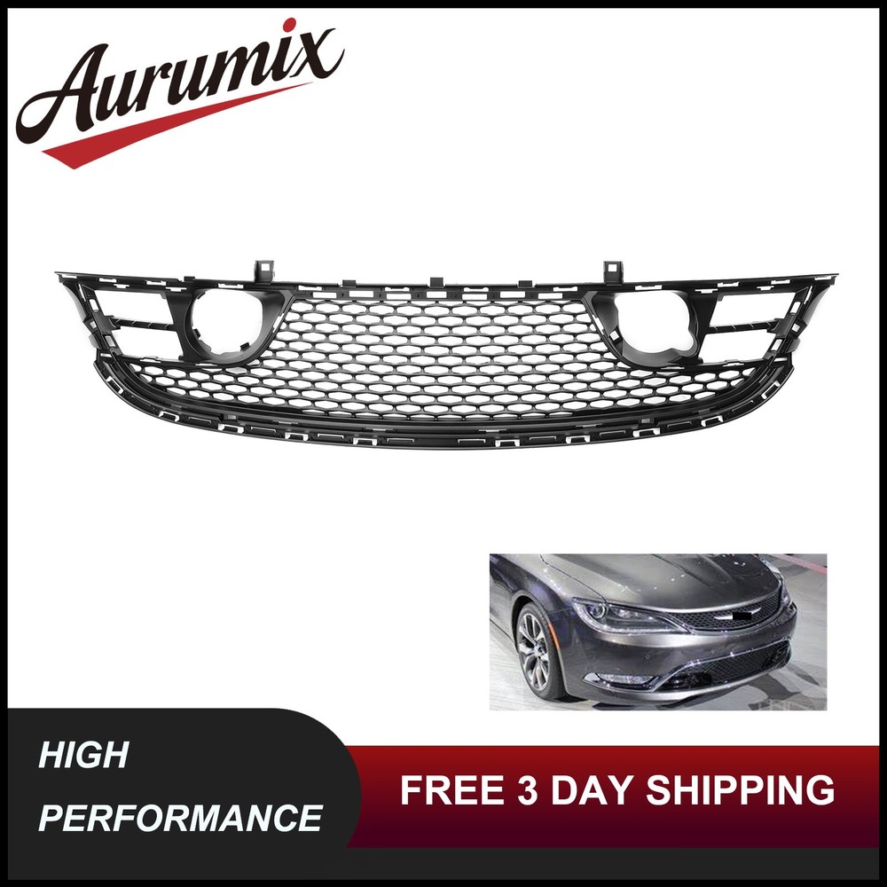 Front Bumper Lower Grille For 2015 2016 2017 Chrysler 200 CH1036135 68202989AC