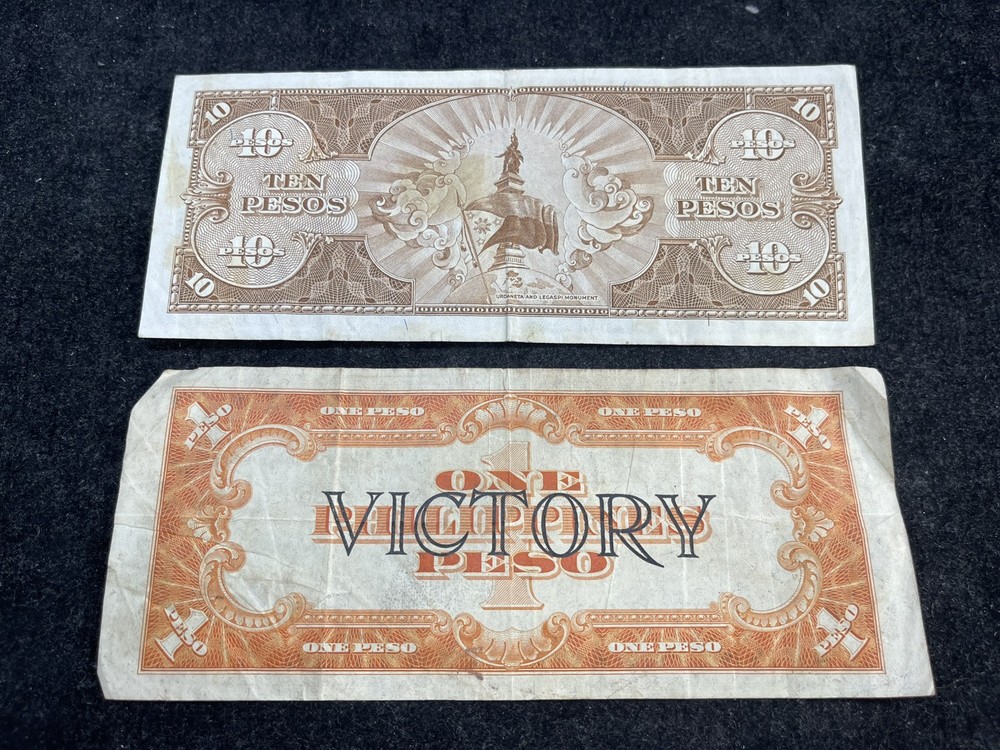 Early US Philippine 2 Banknotes Lot High Value