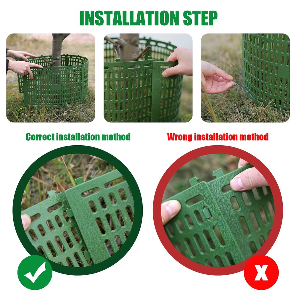 18pcs Tree Trunk Protector, Tree Guards Trunk Protector with Twist Ties, Resi...