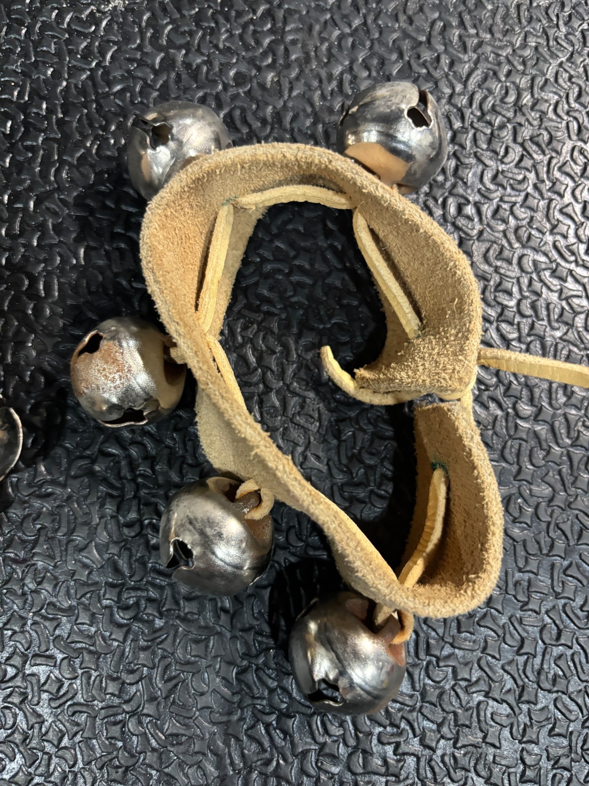 Ceremonial Native American Dancing Bells Leather/Bells AND Painted strap set