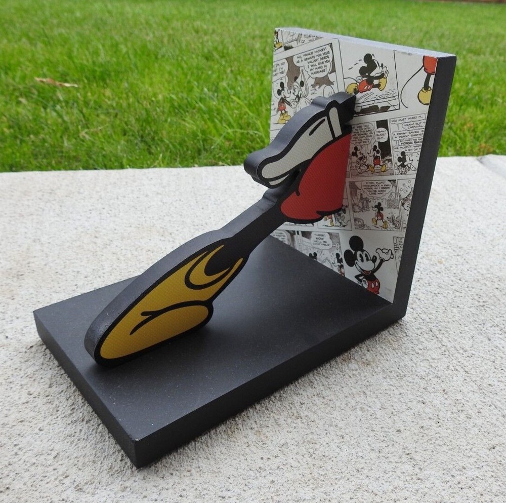 Hallmark Disney Mickey Mouse Comic Strip Bookends NEW