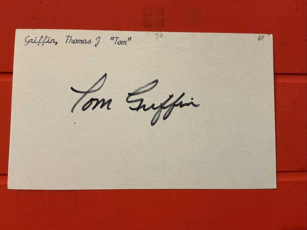 Tom Griffin🔥🔥MLB: 1969 Houston Astros🔥🔥Autograph🔥🔥