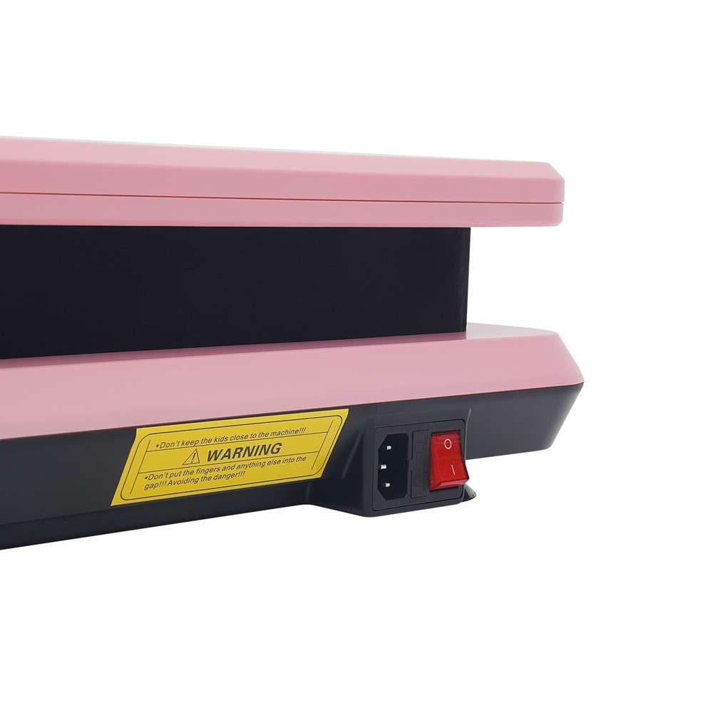 Vibration Plate Exercise Machine 200W 330LBS UK Plug Pink with Remote & Bands