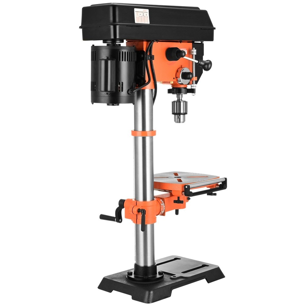 12in Variable-Speed Drill Press, 5A Induction Motor, 45° Tilt Table